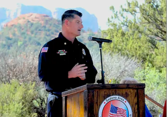 Sedona Memorial Day Ceremony conducted at the Posse Ground Pavilion.